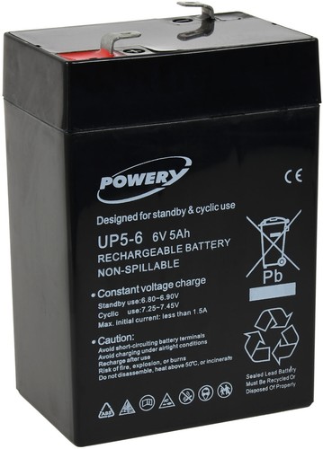 Batterie gel plomb up5 6v - gel-plomb,