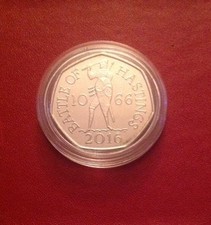 Pièce de 50 pence Bataille d'Hastings 50 pence Beatrix Potter capsule non circulée rare