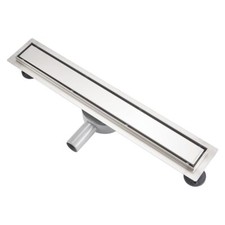 Caniveau de Douche 360° 60cm2 en 1 Caniveau Douche Italienne en Acier Inoxyda...