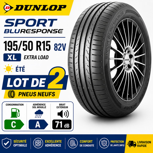Lot pneus dunlop - de, sport
