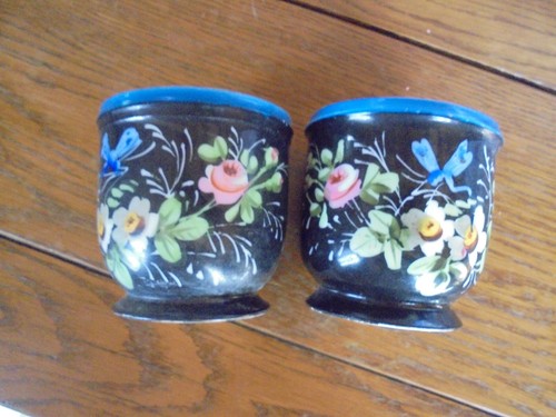 Paris porcelain pair tiny - porcelain,