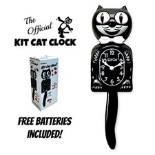 CLASSIC BLACK KIT CAT CLOCK