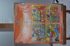 ANTIQUE 4 X 48 PIECE EDUCATIONAL CHILDREN PUZZLE COMPLETE 