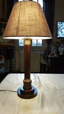 lampe style empire en bois en