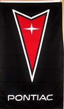 Pontiac Premium Logo Flag 5' x 3' Vertical Automotive Banner USA Seller