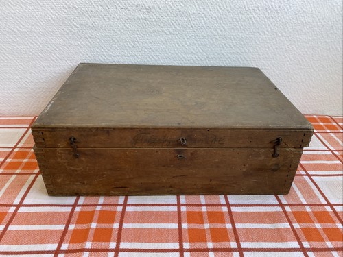 Ancienne boite bois rangement - boite,