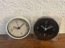 😍Petit Réveil -matin À Quartz  Rond Noir ou Blanc Au Choix😘👌