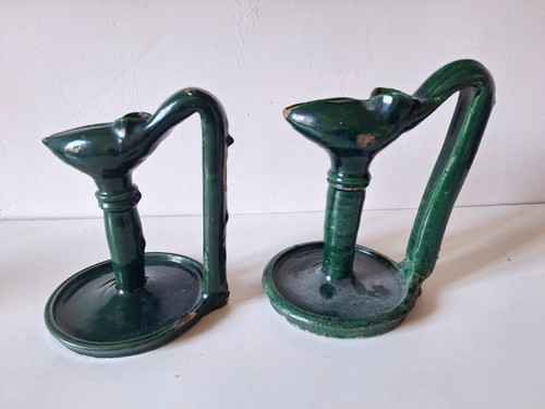 Lampes huile vernissees - a,