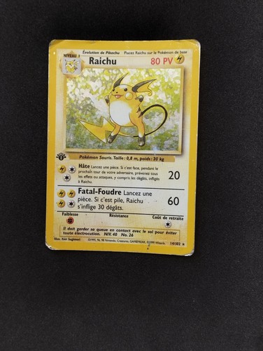 Carte pokémon raichu - raichu, 14/102