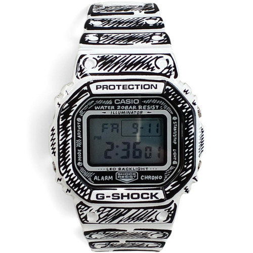 Montre numérique blanche pour