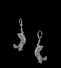 925 Sterling Silver Maine Coon Cat Earrings | Gift for Cat Lovers Handmade Gift