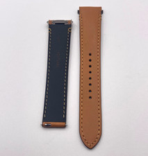Cartier Santos brown leather watch strap ref KDATLABK 19/16mm
