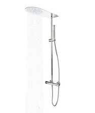 Colonne de douche design avec mitigeur thermostatique Pommeau et douchette