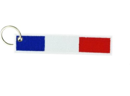 Porte cle cles clef brode