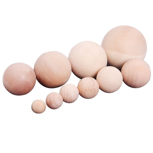 Boules bois non peintes - en,