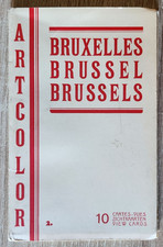 Antique Brussels 10 Card Postcard Notebook - ArtColor BELGIUM