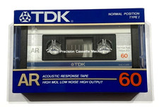TDK AR 60 vintage audio cassette blank tape sealed Made in Japan Type I  v2