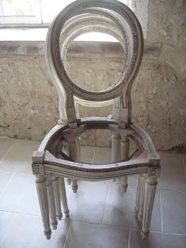 Cadre chaises médaillon - chaises,