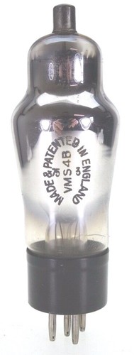 Vms4b marconi radio tube - radio,