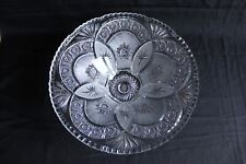 Very Large Cut Crystal Fruit Cut, Czech Bohemian Crystal, Dia. 35