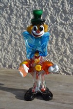 Ancien clown en verre de