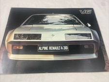 RENAULT ALPINE A310 Car Sales Brochure 1978 FRENCH TEXT #17114 25