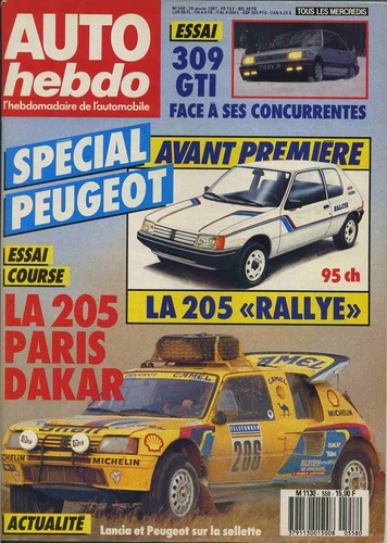 Auto hebdo 558 01 1987 - hebdo, n°558
