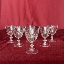6 verres à eau cristal