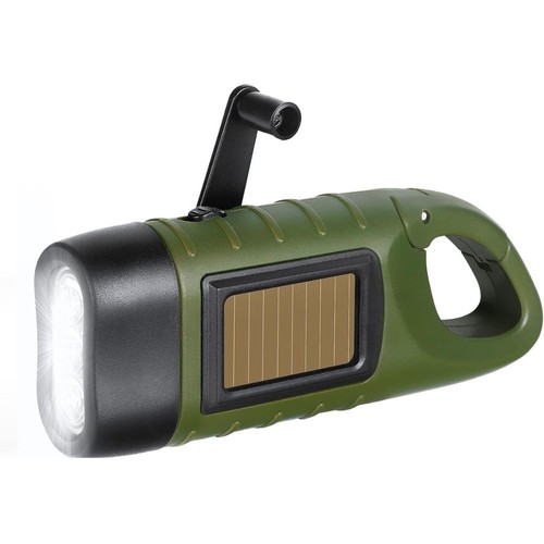 Lampe torche dynamo solaire - dynamo,