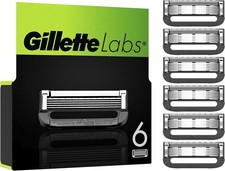 Lames de Rasoir Gillette Labs™ x6 Originales | Recharges | Compatibles Chauffant
