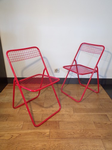 Paire chaise pliante - chaise,
