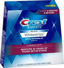 Crest 3D Whitestrips - GLAMOROUS WHITE - 14 strips - 7 Treatments - Exp 5/2026