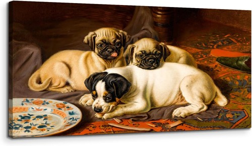 Tableau sur toile grand chiens - tableau,