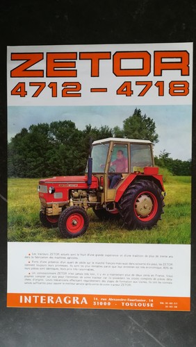 Brochure tracteur zetor - brochure,