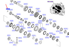 Anneau élastique NX4 MK4 4322426340 d'arbre de transmission de boîte de vitesses