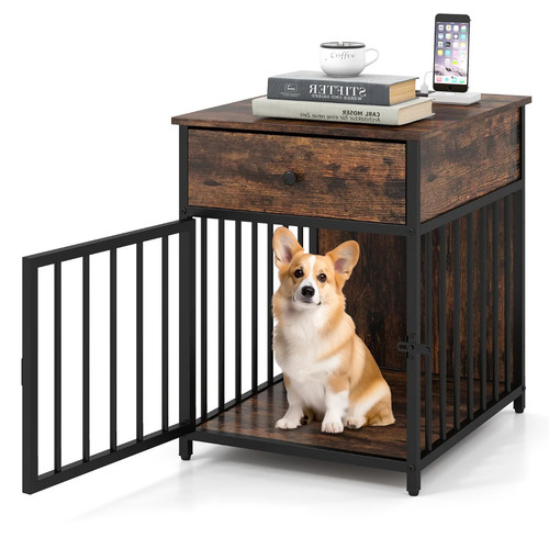 Cage pour chien - , tiroir