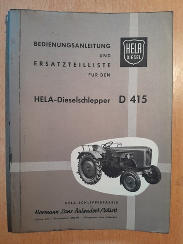 Hela diesel tracteur d415 - diesel,