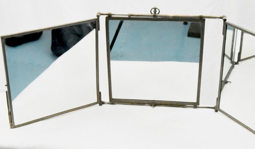 Ancien miroir triptyque - ancien, de