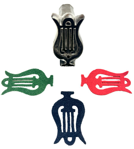 Insignes lyres - (paire), de