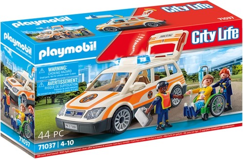 Playmobil 71037 ambulance avec - playmobil,