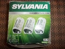 Sylvania FS-22 4-22W Fluorescent   TUBE NEON Starter 25 Pieces