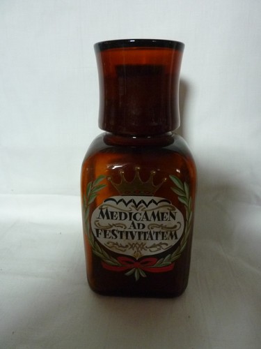 Ancien flacon pharmacie vers - flacon,