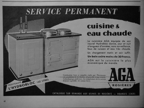Publicité 1955 rosières - publicitÉ, aga