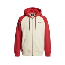 Superdry Essential Baseball Zip Hommes Capuche M Rouge Poches Avant Logo Complet
