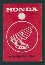 Honda PF50M Amigo II (75-78) Original Owners Manual Riders Hand-Book PF 50 FS86