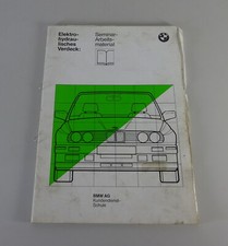 Training Document BMW Electric Cover BMW E30 Convertible incl. M3 from 01/1989