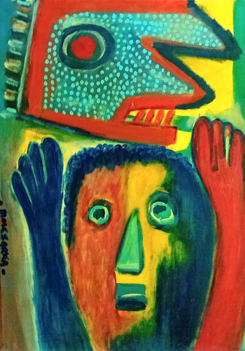 Tableau art brut - tableau,