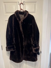 Vintage BEAU MOUTON Jacques Heim Sheared Lamb Fur Swing Coat 