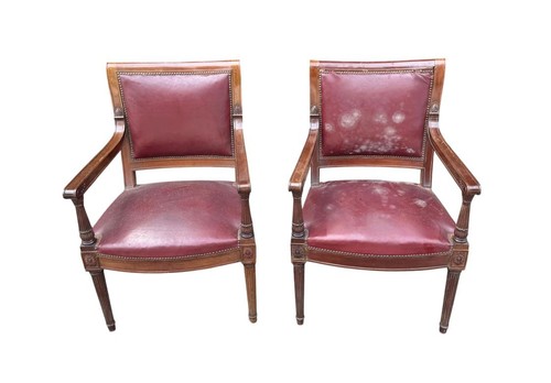 Paire fauteuils anciens de - paire,