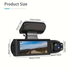 Caméra Voiture 1080P Full HD Dashcam Avant/Arrière Vision Nocturne Enregistreur